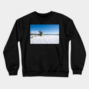 Snowy landscape. Crewneck Sweatshirt